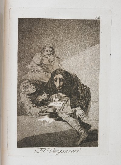 Plate from Los Caprichos, 1797-1798 by Francisco de Goya